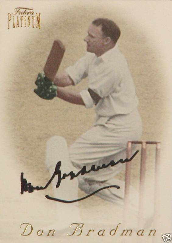 Platinum Bradman Card