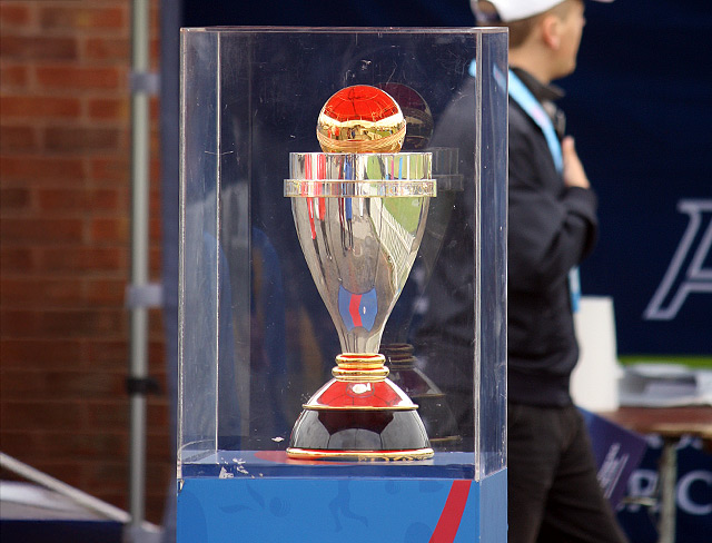 the women's Cricket World Cup Trophy, 2017