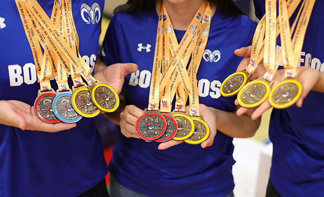 winners with medals