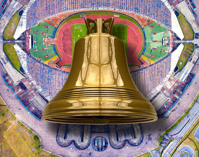 victory bell at the Stade de France