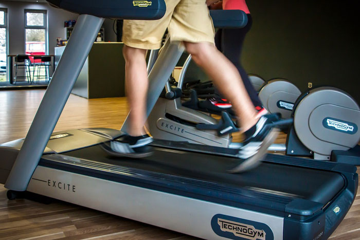 athletic treadmill running