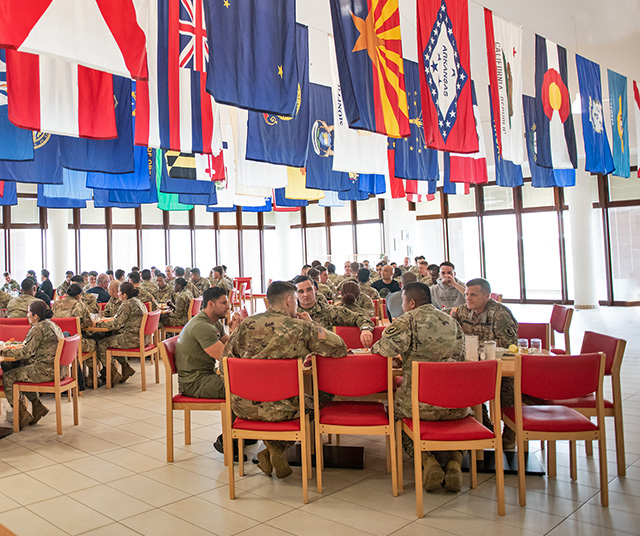 International dining hall
