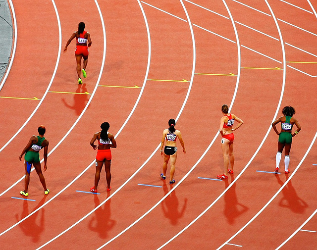 womens track srace start
