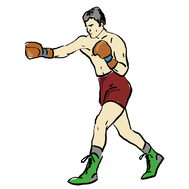 Punching Speed Test - Boxer throwing a punch