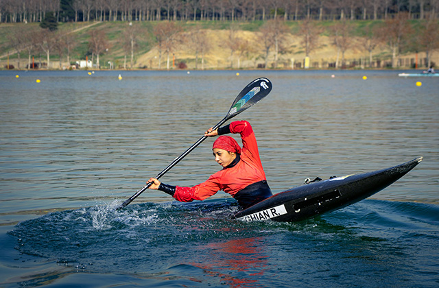Iranian canoeist Kayvan Mazhar