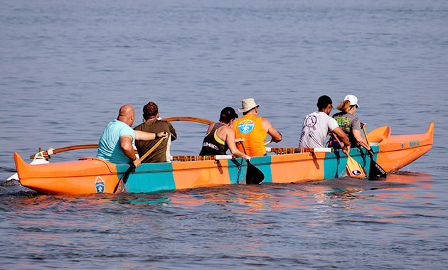 Outrigger canoe in Hawaii