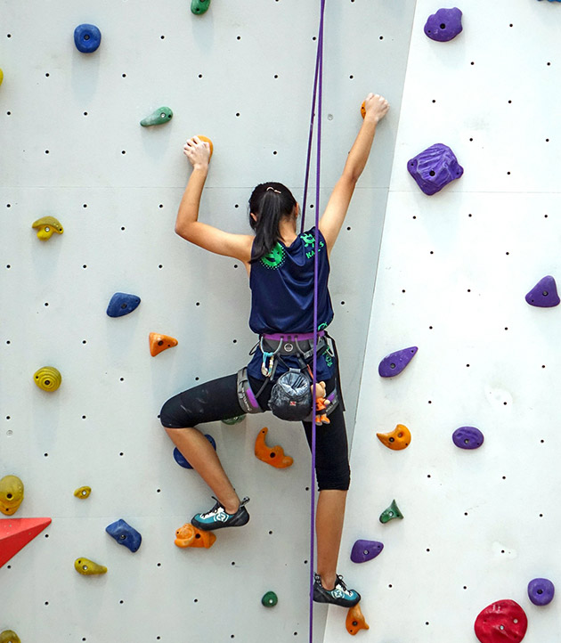 indoor wall climbing