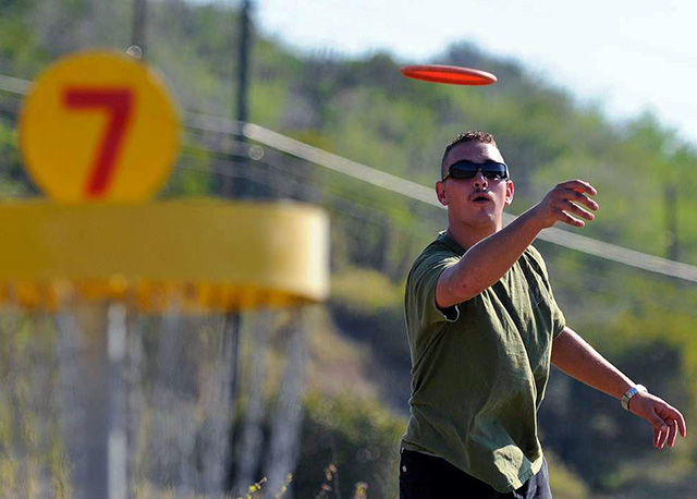 putting for the basket