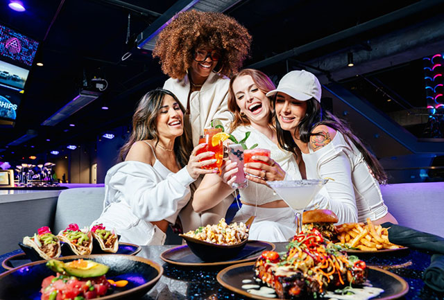 celebrating with a meal