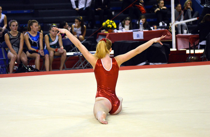 gymnastics floor routine