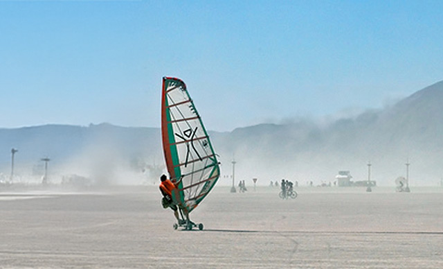 Land Windsurfing