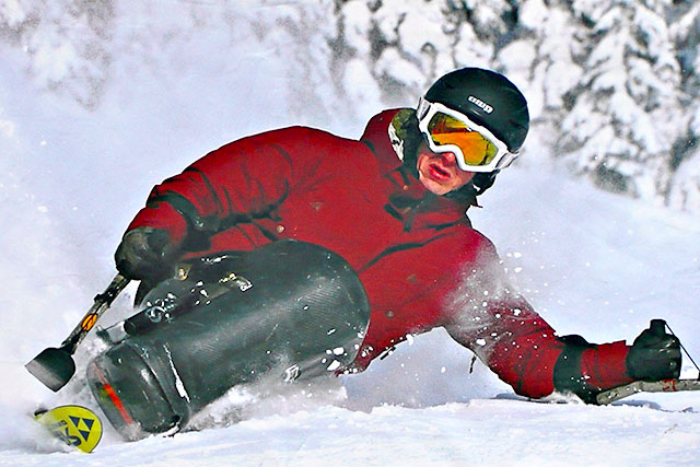 paralympic seated skier