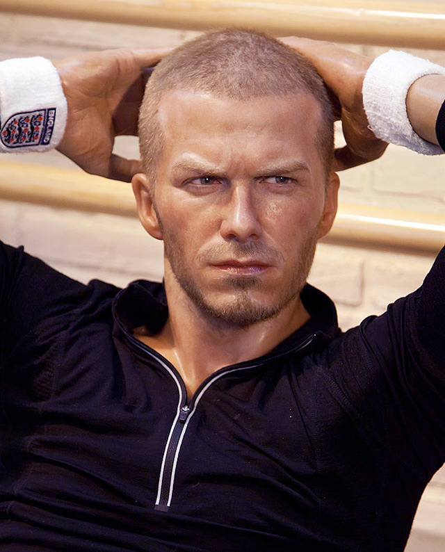 David Beckham wax figure
