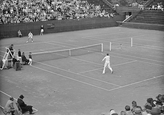 1947 Davis Cup match in the Netherlands
