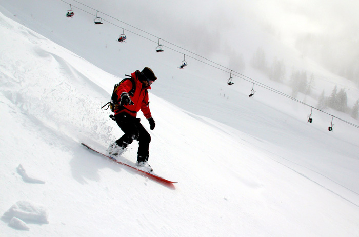 Winter sports snowboarding in New Zealand