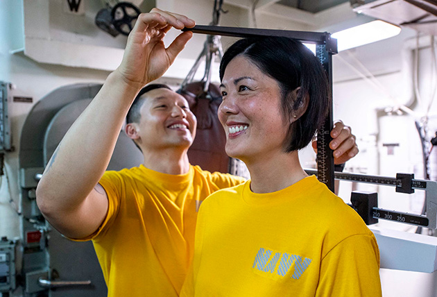 height measurement using stadiometer